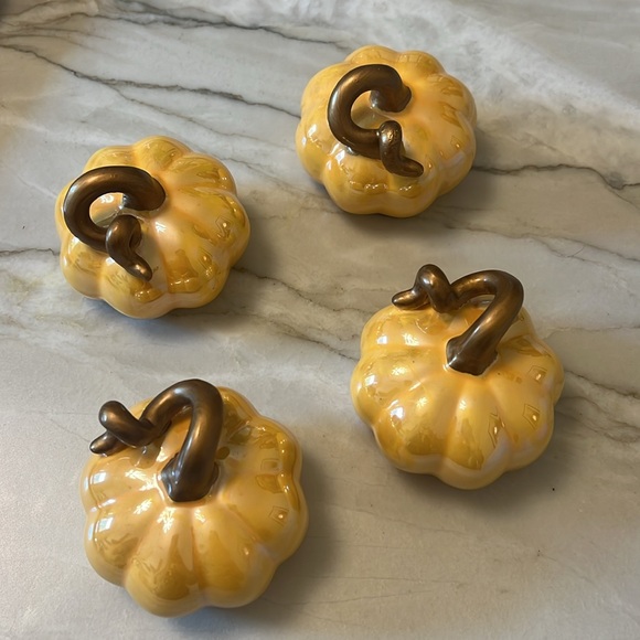 Fall/Thanksgiving Bundle: Charcuterie Board Set, Serving Tray, Ceramic Pumpkins - Picture 3 of 5